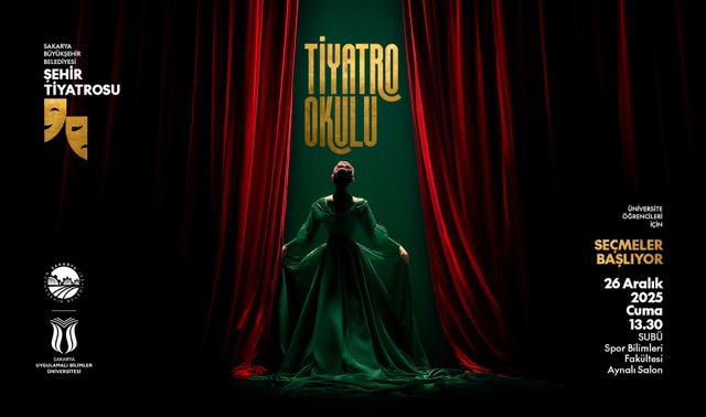 Sakarya'da Genç Sahne Tiyatro Okulu seçmeleri 26 Aralık'ta başlıyor