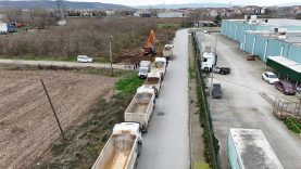 Duble yol inşaatı, Yazlık Kavşağı'nda trafik yükünü hafifletmek amacıyla başladı.