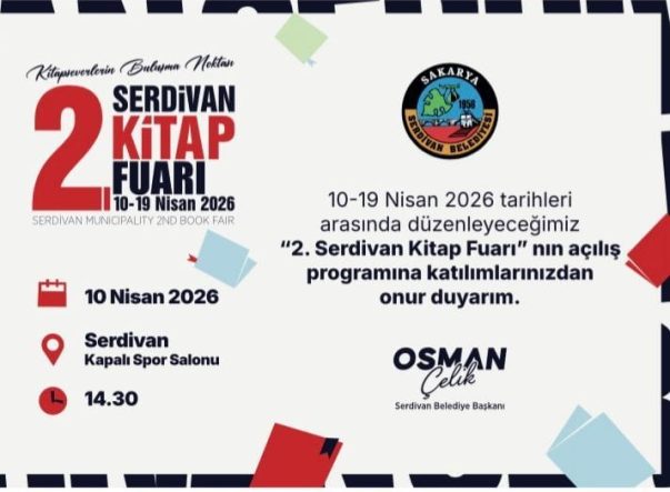 Serdivan’da 2. Kitap Fuarı Başlıyor: Yazarlar ve Yayınevleri Bir Arada On Gün Sürecek Etkinlikler