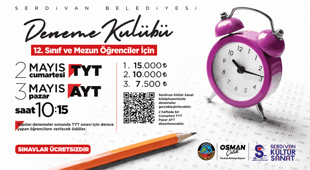 Serdivan Deneme Kulübü’nde Sınavlar Tamamlandı, Öğrenciler Gerçek Sınav Deneyimi Yaşıyor